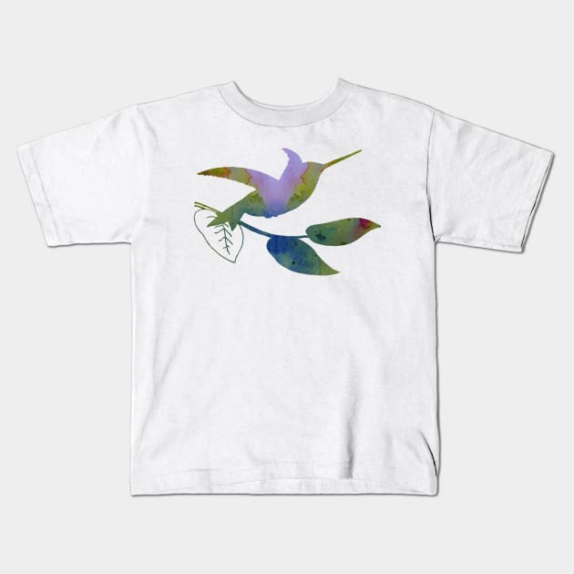 Hummingbird Kids T-Shirt by BittenByErmines